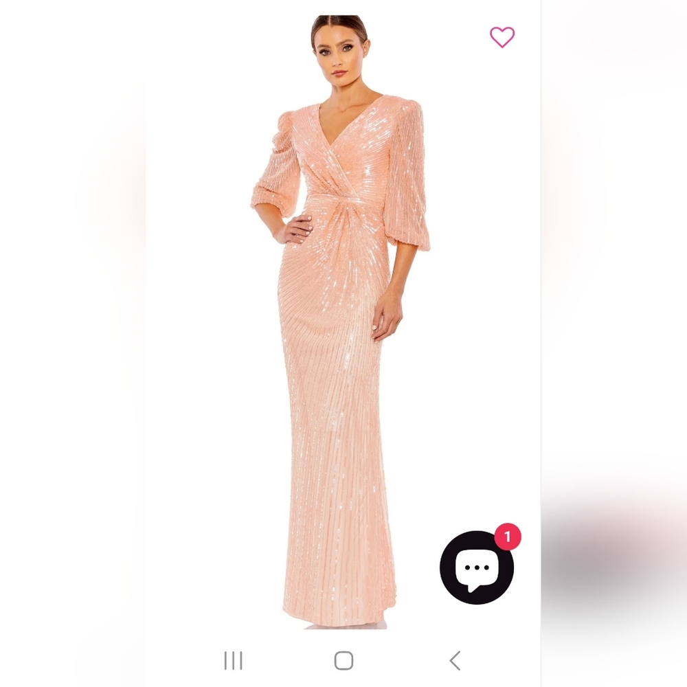 Mac Duggal Style Code 5614 In Peach NWT Size 12